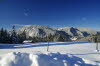Tief verschneite Landschaft bei Oberstdorf