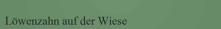 L�wenzahn auf der Wiese