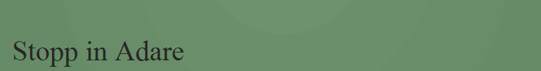 Stopp in Adare
